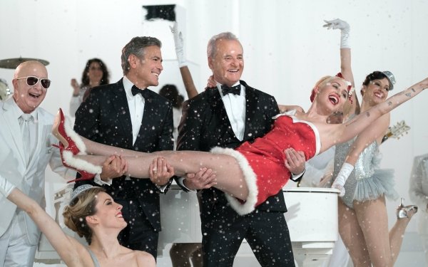 Movie A Very Murray Christmas Bill Murray George Clooney Miley Cyrus HD Wallpaper | Background Image