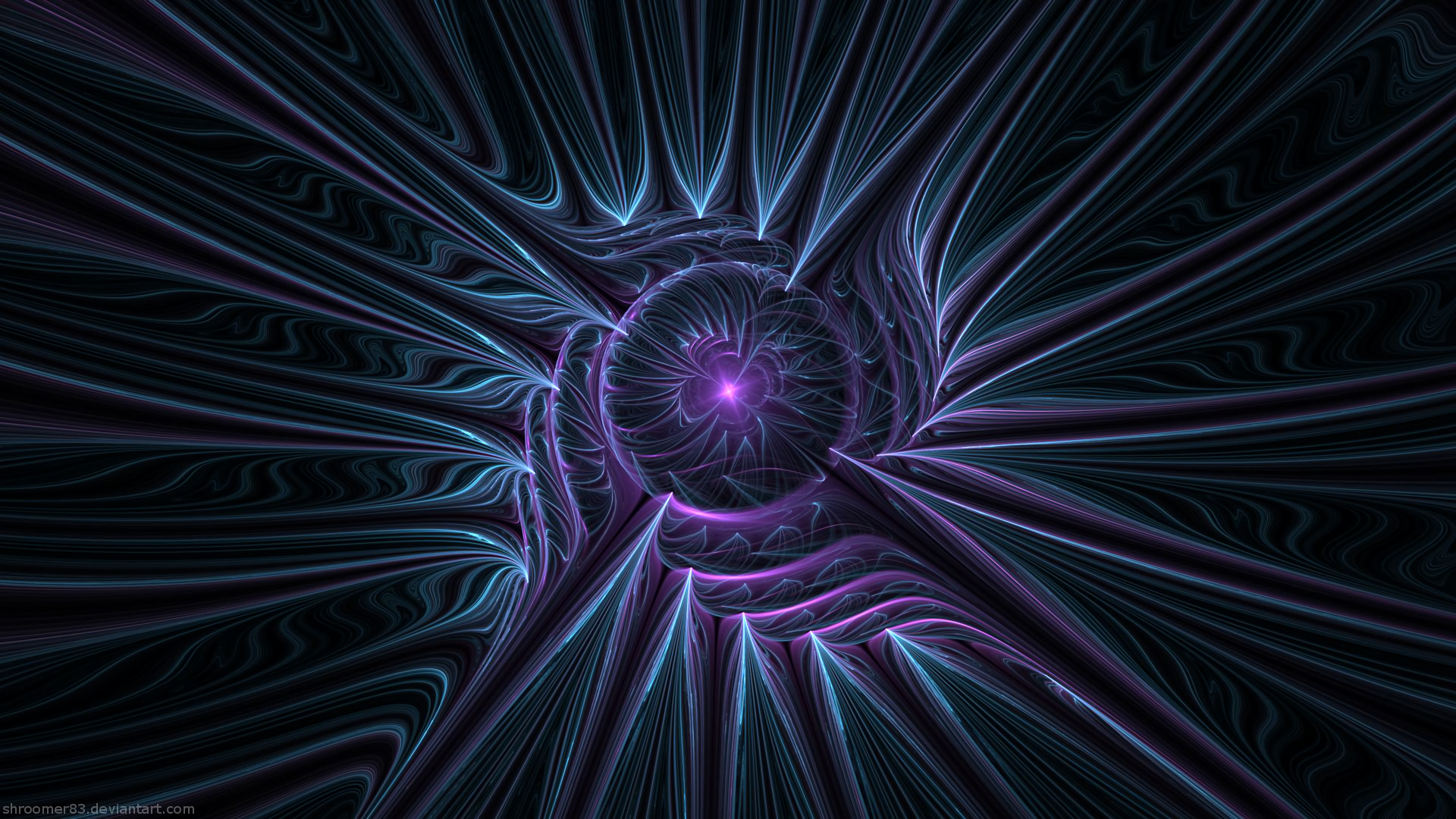 Download Purple Blue Abstract Fractal HD Wallpaper by Shroomer83