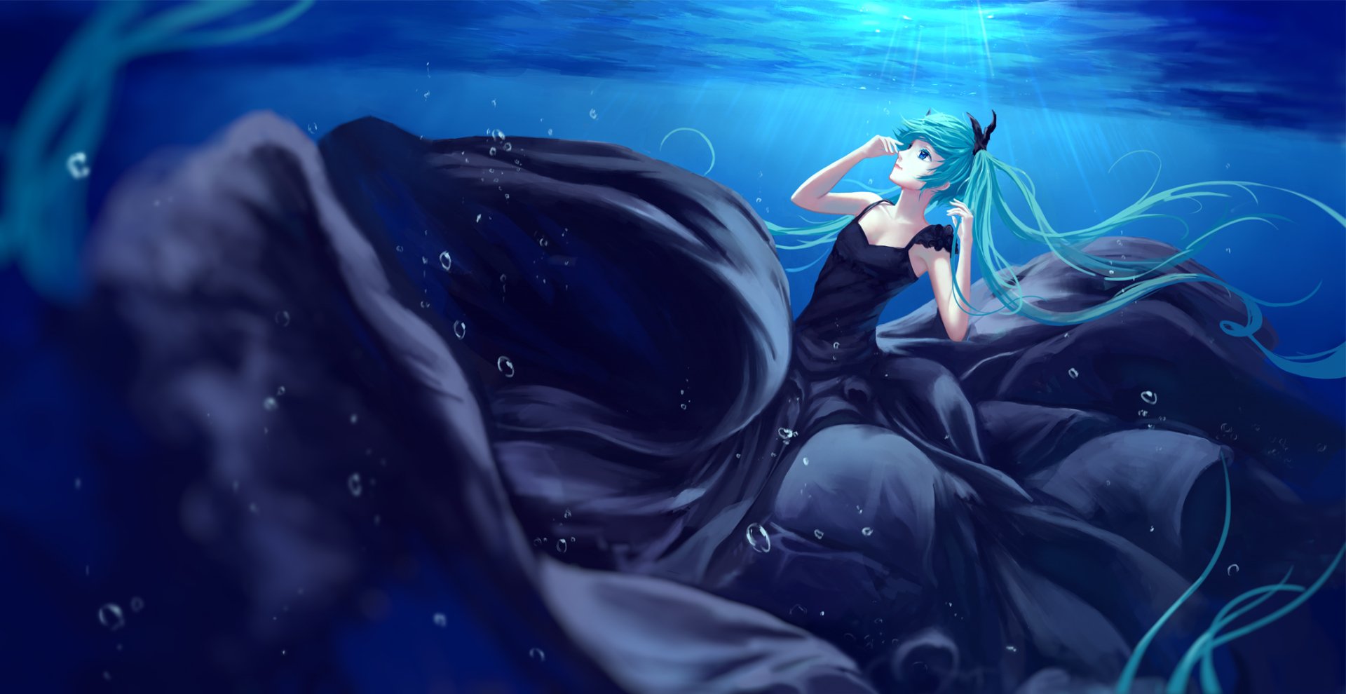 Download Dark Hatsune Miku Anime Vocaloid Dark Anime HD Wallpaper