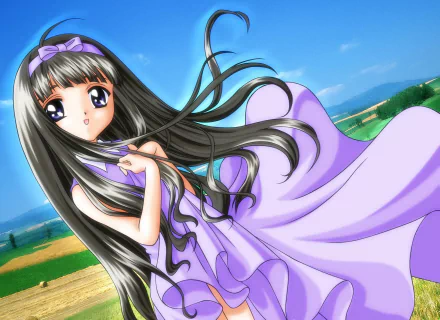 Tomoyo Daidouji Anime Cardcaptor Sakura HD Desktop Wallpaper | Background Image