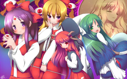 Anime Touhou HD Desktop Wallpaper | Background Image