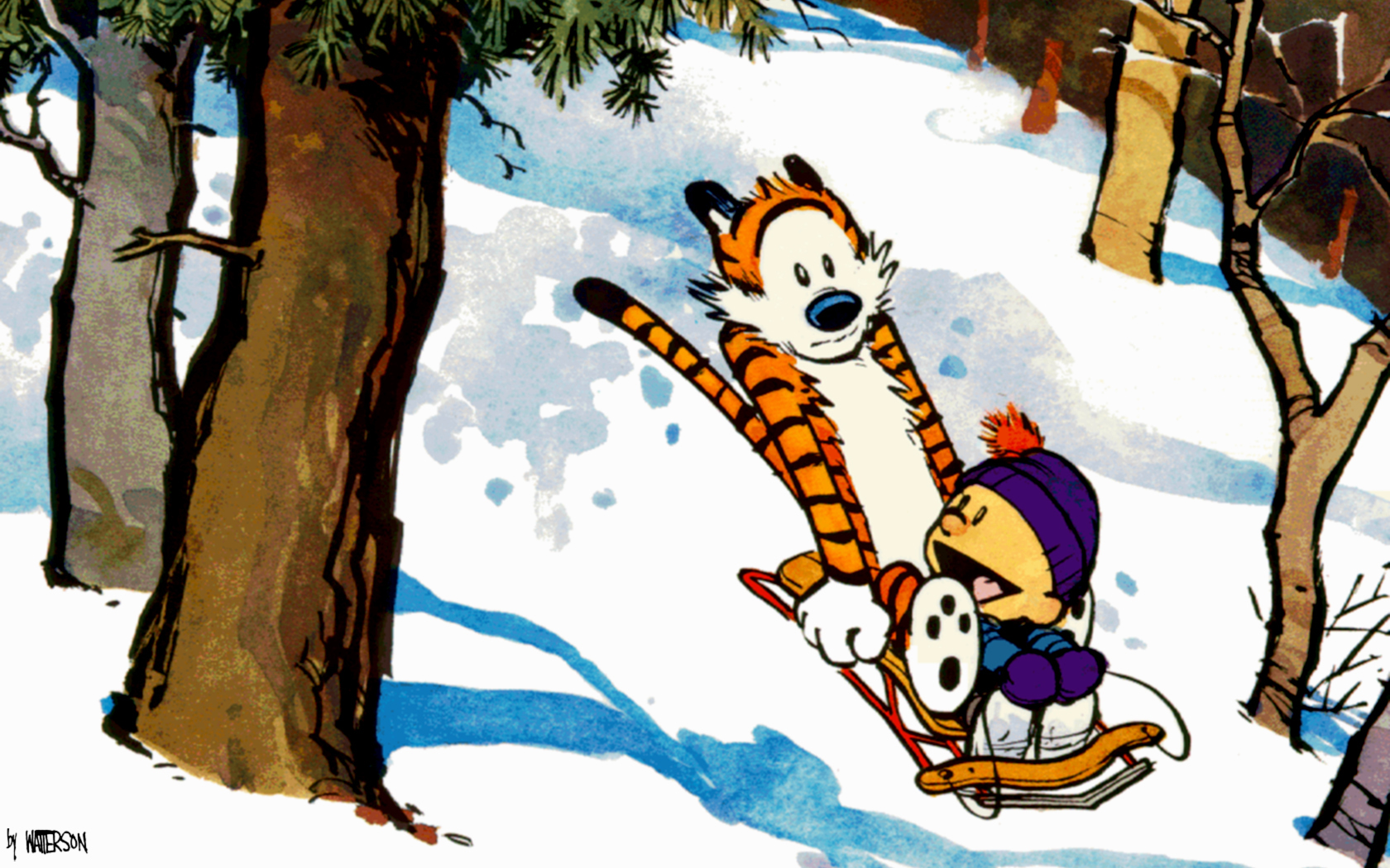 Comics Calvin &Amp; Hobbes HD Wallpaper | Background Image
