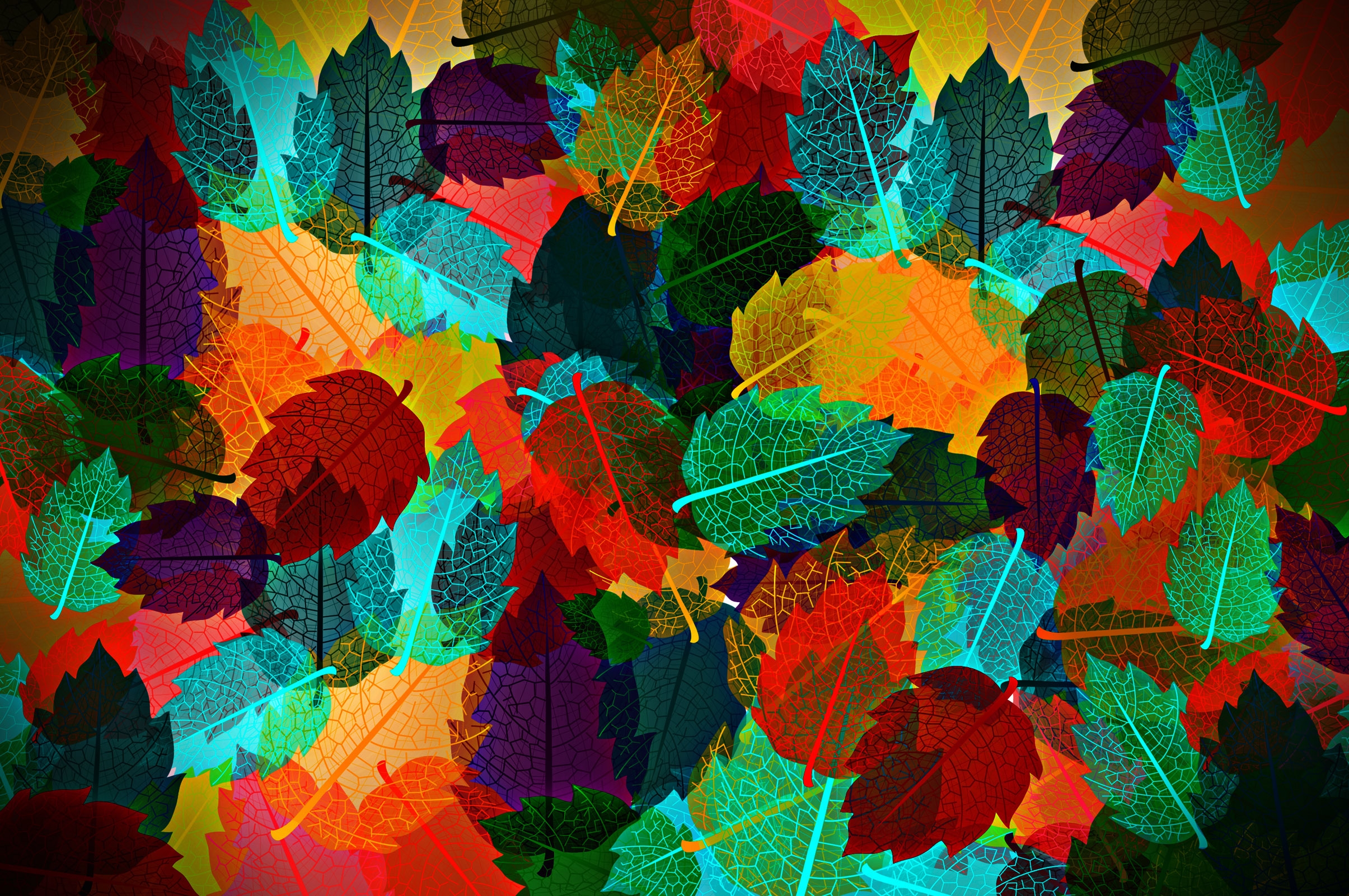 Abstract Autumn Leaves