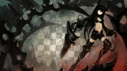 Black Gold Saw Anime Black Rock Shooter HD Desktop Wallpaper | Background Image