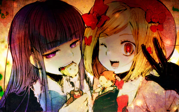 Beatrice (Umineko no Naku Koro ni) Battler Ushiromiya Frederica Bernkastel Lambdadelta (Umineko no Naku Koro ni) Anime Umineko: When They Cry HD Desktop Wallpaper | Background Image
