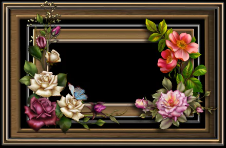  Frame with Flowers