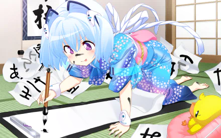 Anime 1000-chan HD Desktop Wallpaper | Background Image