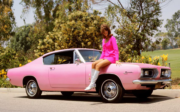 Plymouth woman Girls & Cars HD Desktop Wallpaper | Background Image