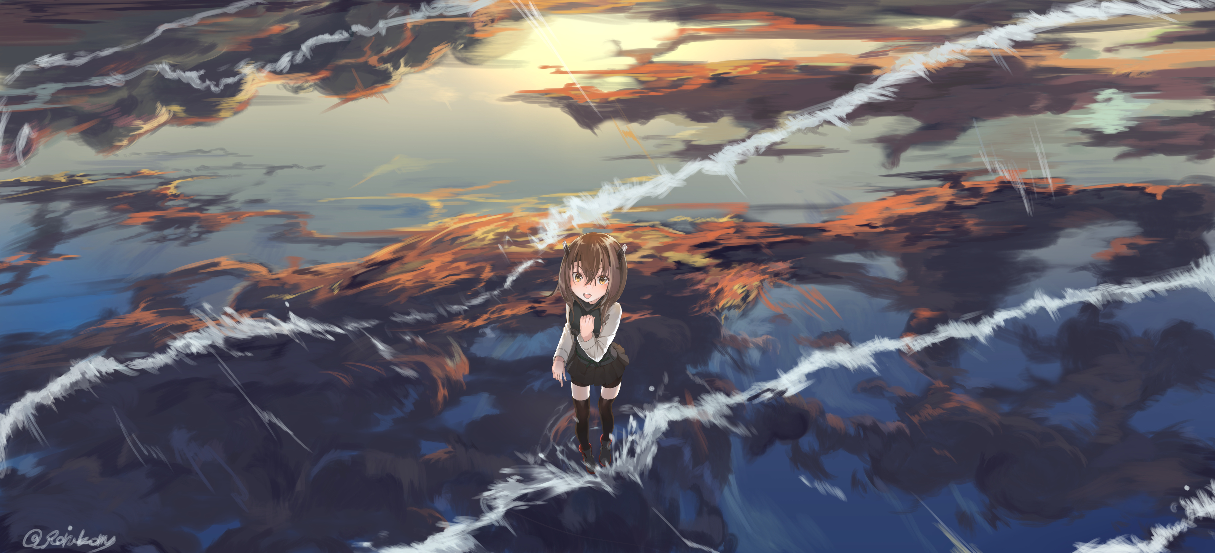 Kantai Collection Hd Wallpaper Background Image 4102x1867 Wallpaper Abyss