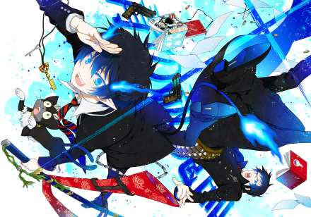 Rin Okumura Yukio Okumura Anime Blue Exorcist HD Desktop Wallpaper | Background Image
