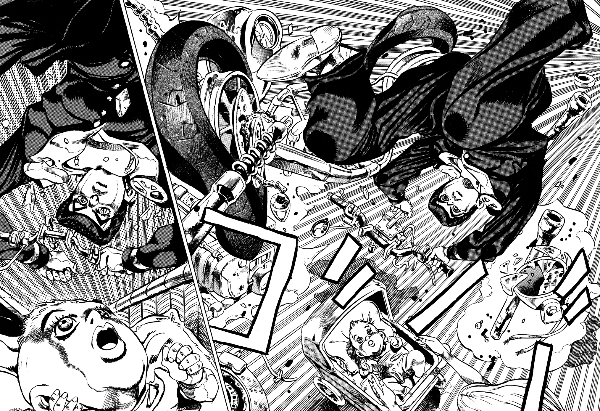 JoJo's Bizarre Adventure: Diamond is Unbreakable - Josuke Jumps a Baby Carriage - Manga by Hirohiko Araki