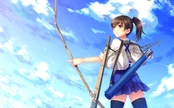 Kaga (Kancolle) Anime Kantai Collection HD Desktop Wallpaper | Background Image