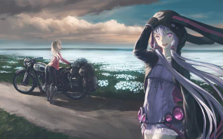 Yuzuki Yukari Anime Vocaloid HD Desktop Wallpaper | Background Image