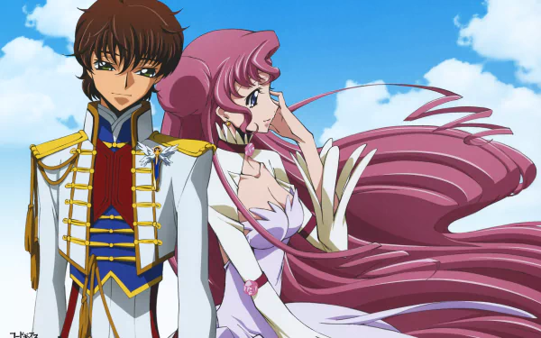 Suzaku Kururugi Anya Alstreim Anime Code Geass HD Desktop Wallpaper | Background Image