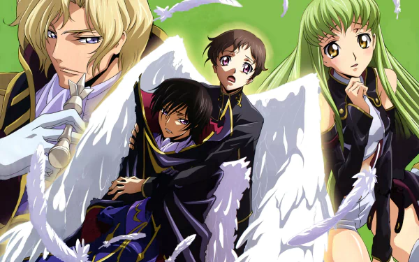 Schneizel El Britannia Suzaku Kururugi Lelouch Lamperouge C.C. (Code Geass) Anime Code Geass HD Desktop Wallpaper | Background Image
