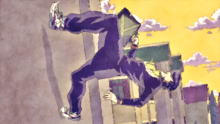 Josuke Higashikata Mikitaka Hazekura Anime Jojo's Bizarre Adventure HD Desktop Wallpaper | Background Image