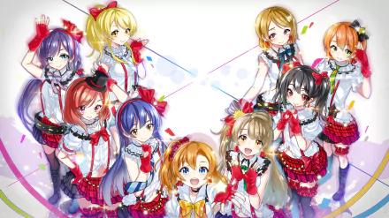 Umi Sonoda Rin Hoshizora Nozomi Tojo Nico Yazawa Maki Nishikino Kotori Minami Honoka Kousaka Hanayo Koizumi Eri Ayase Anime Love Live! HD Desktop Wallpaper | Background Image