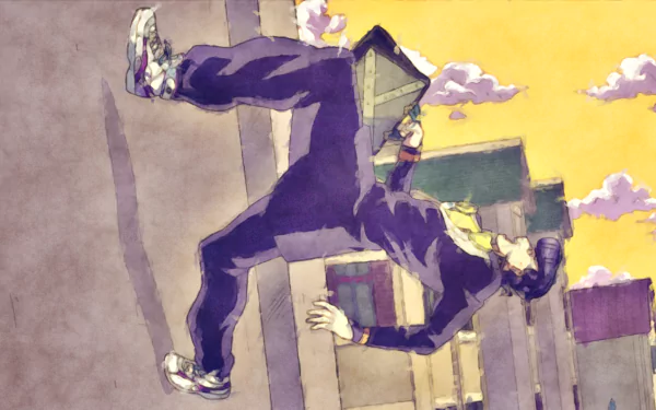 Josuke Higashikata Mikitaka Hazekura Anime Jojo's Bizarre Adventure HD Desktop Wallpaper | Background Image