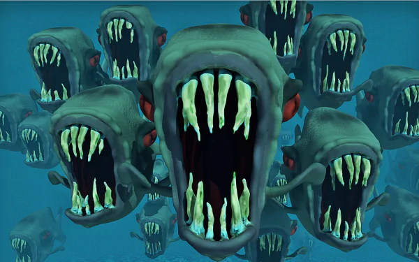 piranha dark Animal HD Desktop Wallpaper | Background Image