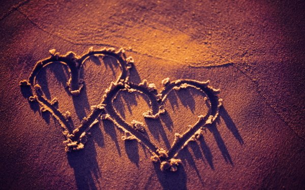 Photography Love Heart Sand Romantic HD Wallpaper | Background Image