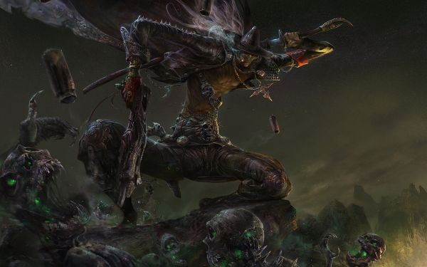 Dark Warrior Creature Creepy Scary HD Wallpaper | Background Image