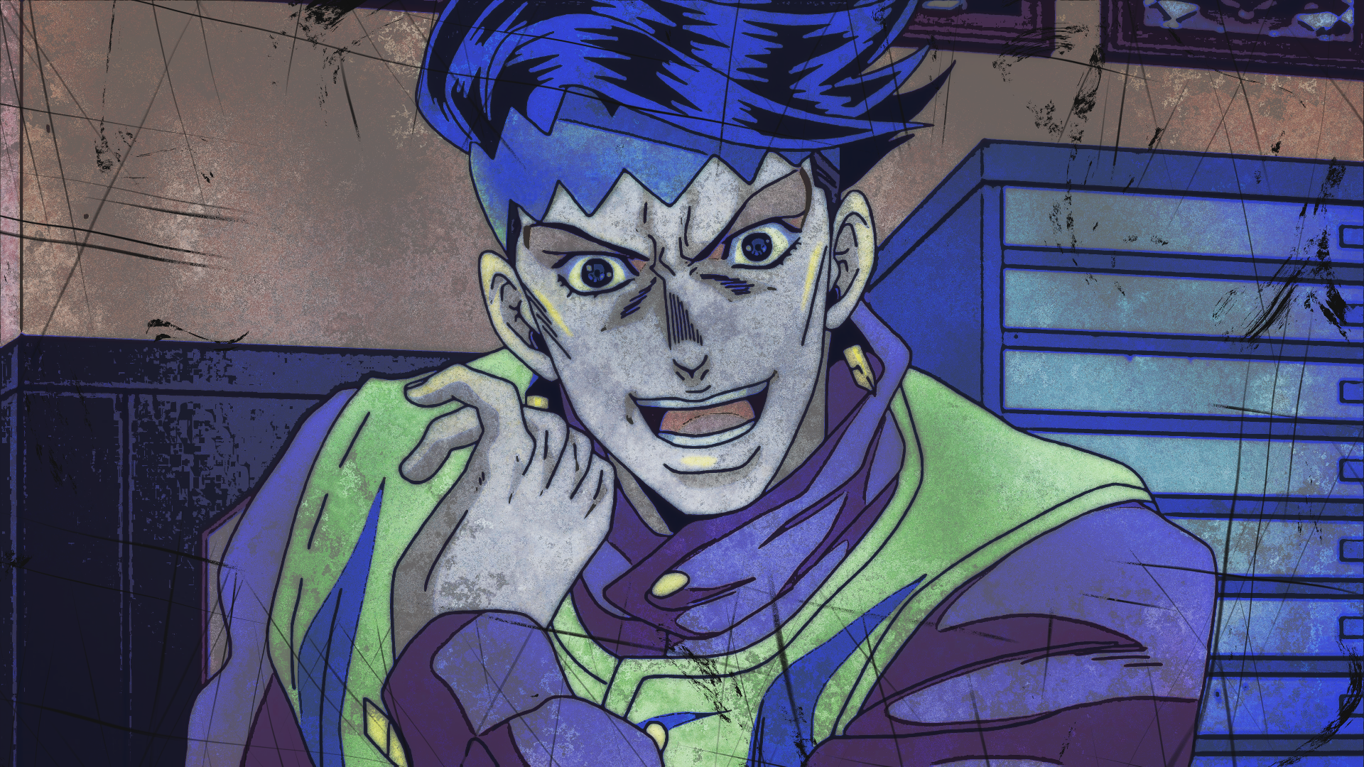 Download Rohan Kishibe Anime Jojo's Bizarre Adventure HD Wallpaper by Terumi Nishii