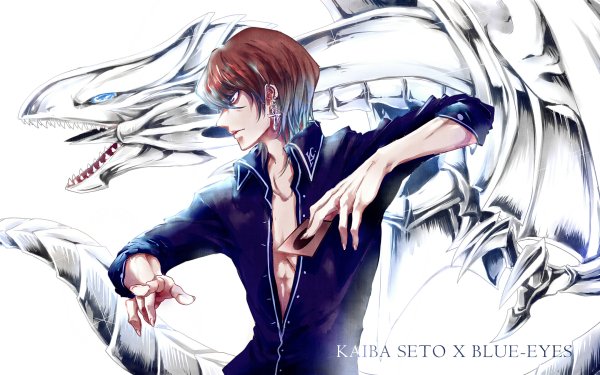 Anime Yu-Gi-Oh! Seto Kaiba Blue-Eyes White Dragon HD Wallpaper | Background Image