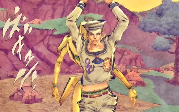 Soft & Wet (Jojo's Bizarre Adventure) Josuke Higashikata Anime Jojo's Bizarre Adventure HD Desktop Wallpaper | Background Image