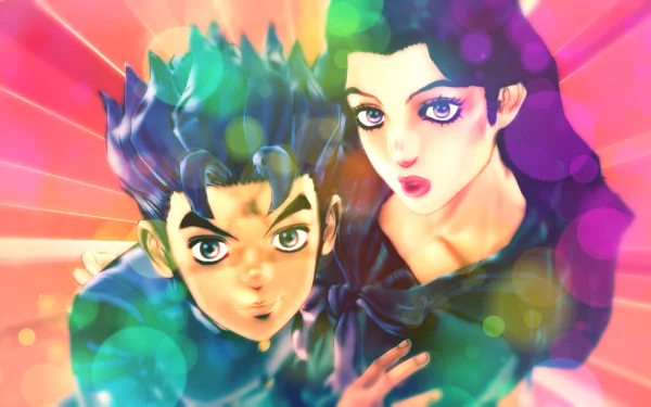Koichi Hirose Yukako Yamagishi Anime Jojo's Bizarre Adventure HD Desktop Wallpaper | Background Image
