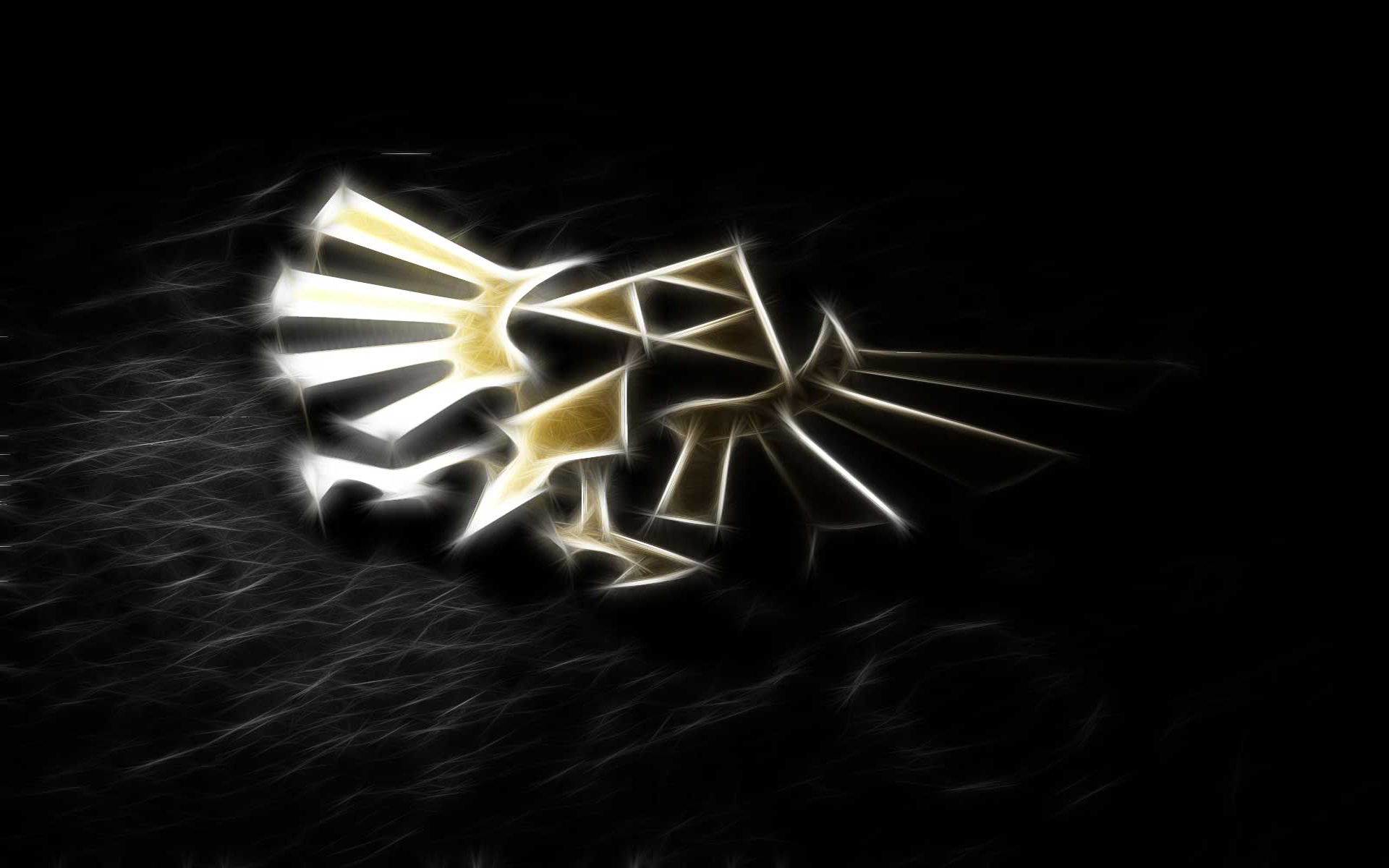 Zelda's iconic Triforce emblem in high definition desktop wallpaper.