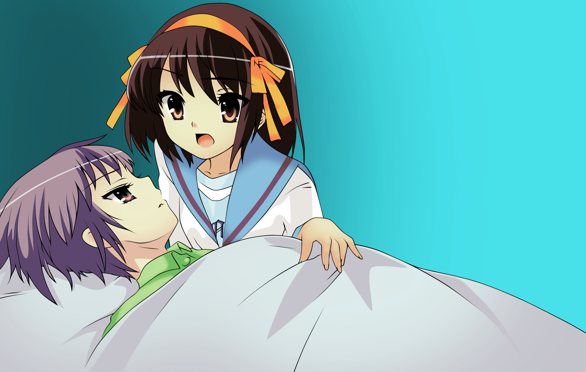 Download Anime The Melancholy Of Haruhi Suzumiya HD Wallpaper