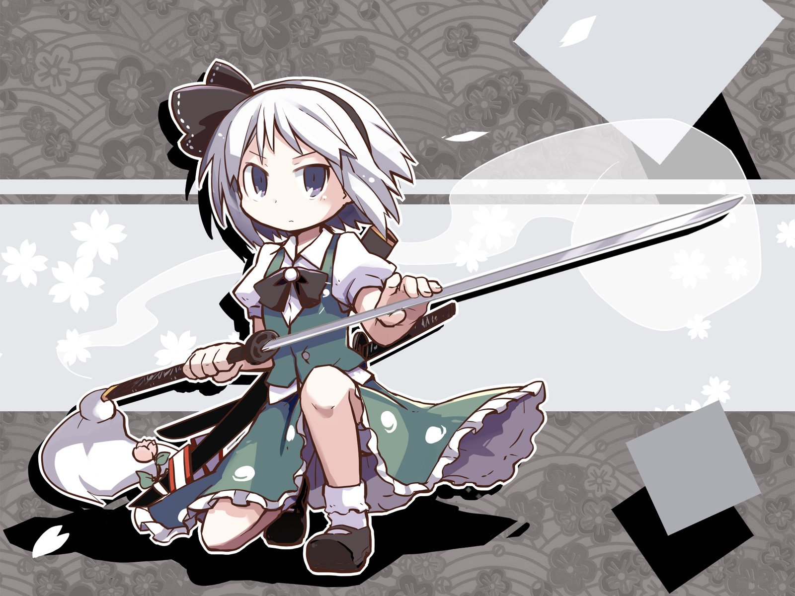 Download Myon (Touhou) Youmu Konpaku Anime Touhou Wallpaper