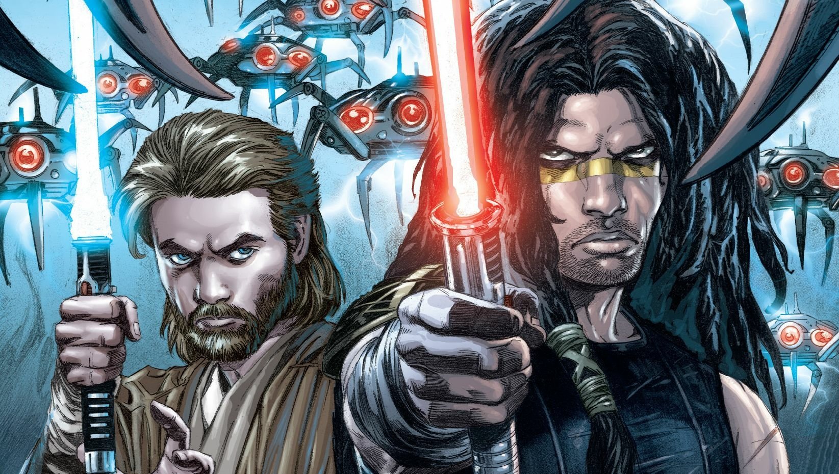 Download Obi-Wan Kenobi Quinlan Vos Comic Star Wars Wallpaper