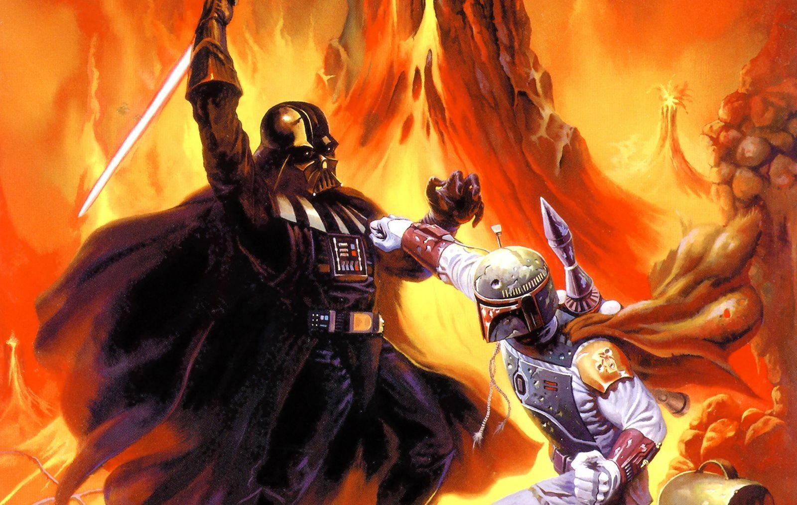 Download Boba Fett Darth Vader Comic Star Wars  Wallpaper
