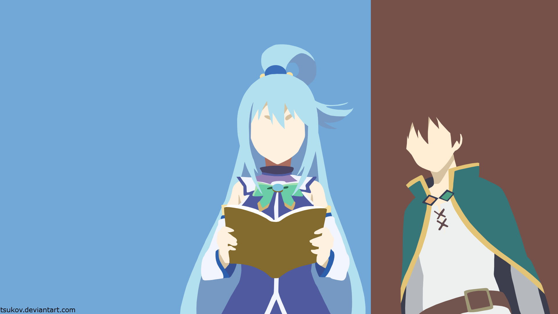 Download Kazuma Satou Minimalist Aqua (KonoSuba) Anime KonoSuba - God’s ...