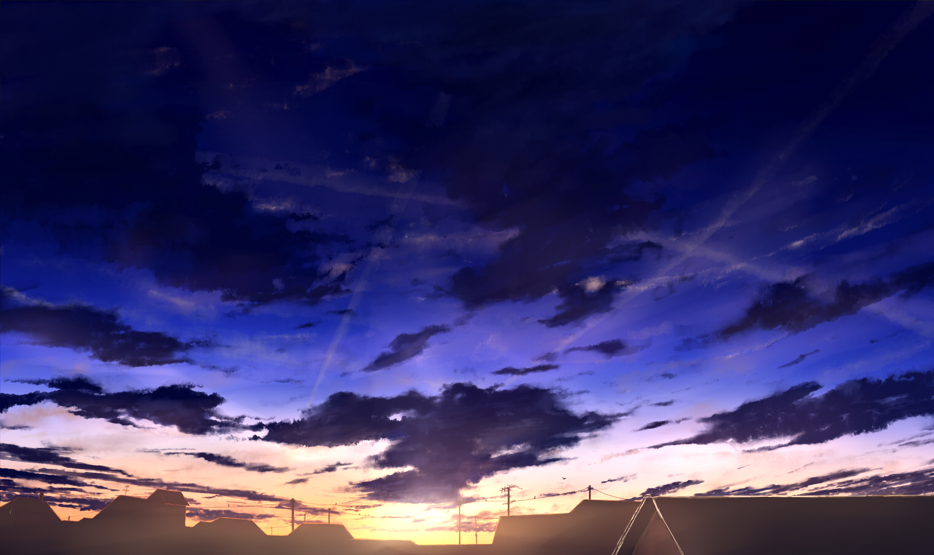HD wallpaper: anime clouds, sky, cloud - sky, blue, beauty in nature,  cloudscape | Wallpaper Flare