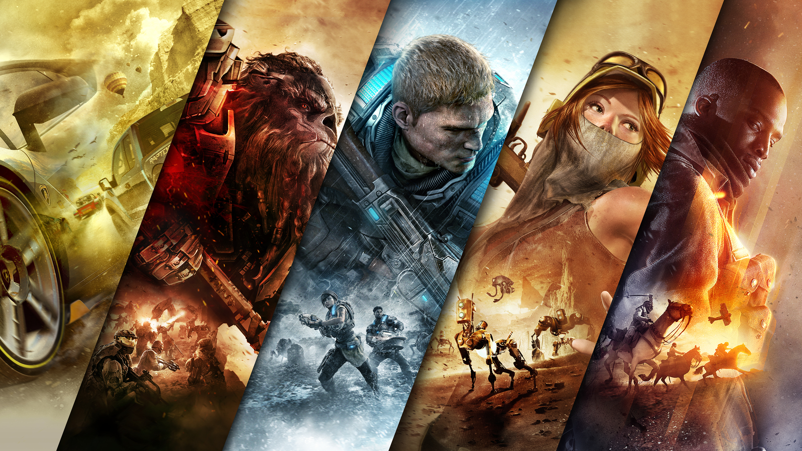 video game character collage wallpaper