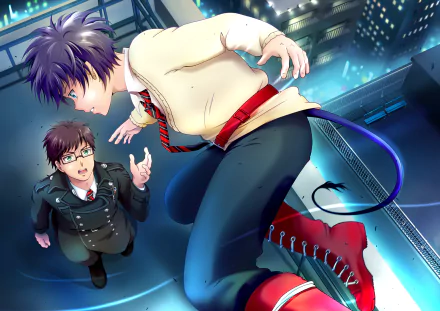 Rin Okumura Yukio Okumura Anime Blue Exorcist HD Desktop Wallpaper | Background Image