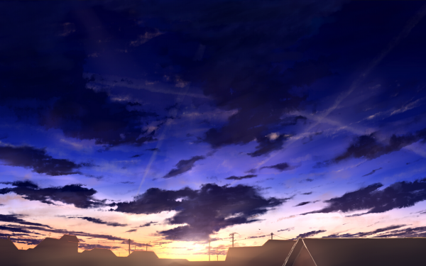 Anime Sky Cloud HD Wallpaper | Background Image