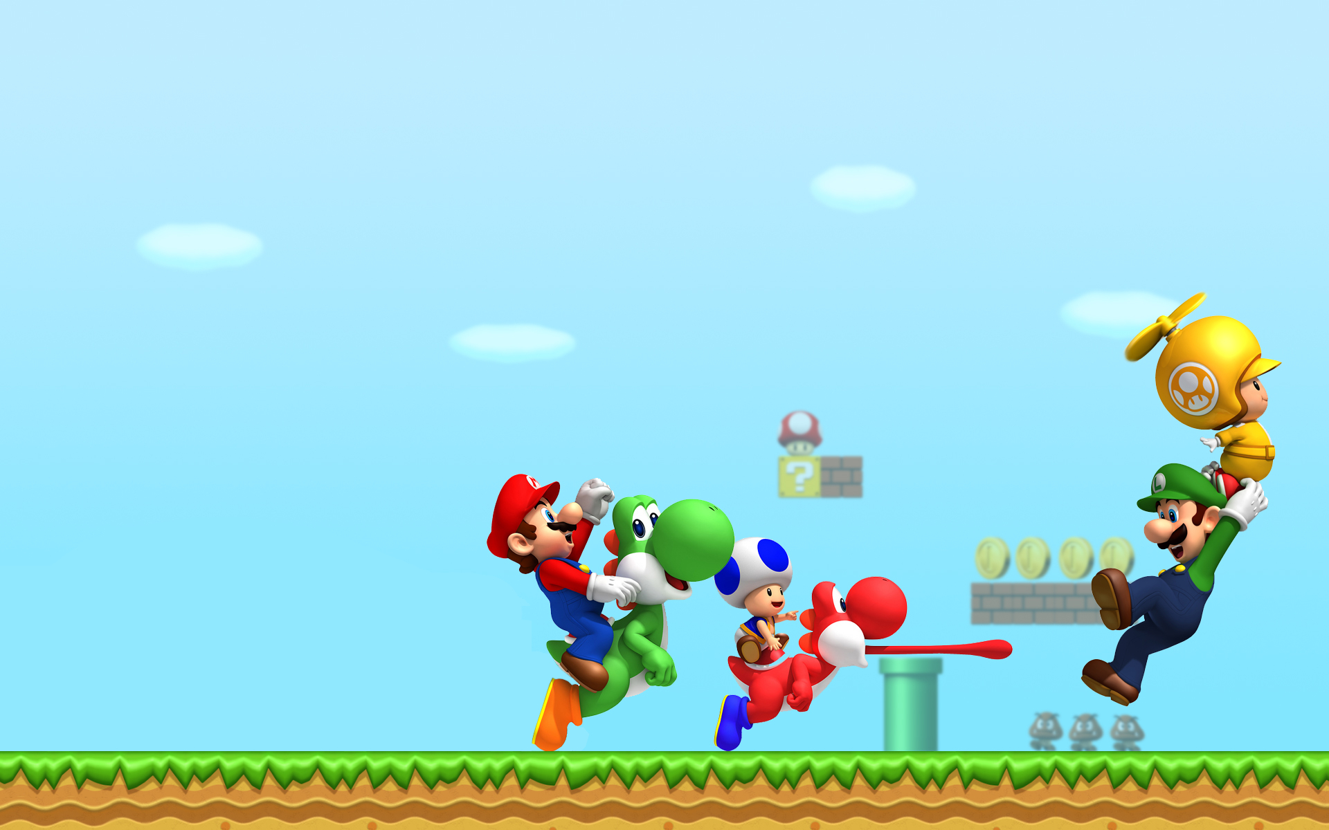 Video Game New Super Mario Bros. Wii HD Wallpaper | Background Image