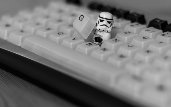 Products Lego Black & White Keyboard Stormtrooper Star Wars HD Wallpaper | Background Image