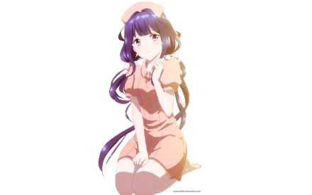 HD wallpaper featuring Aki Adagaki from the anime Masamune-kun's Revenge, showcasing her in a soft, light-toned background.