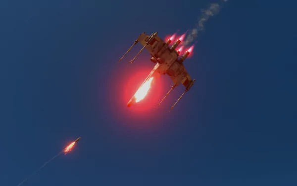  X-Wing about to explode