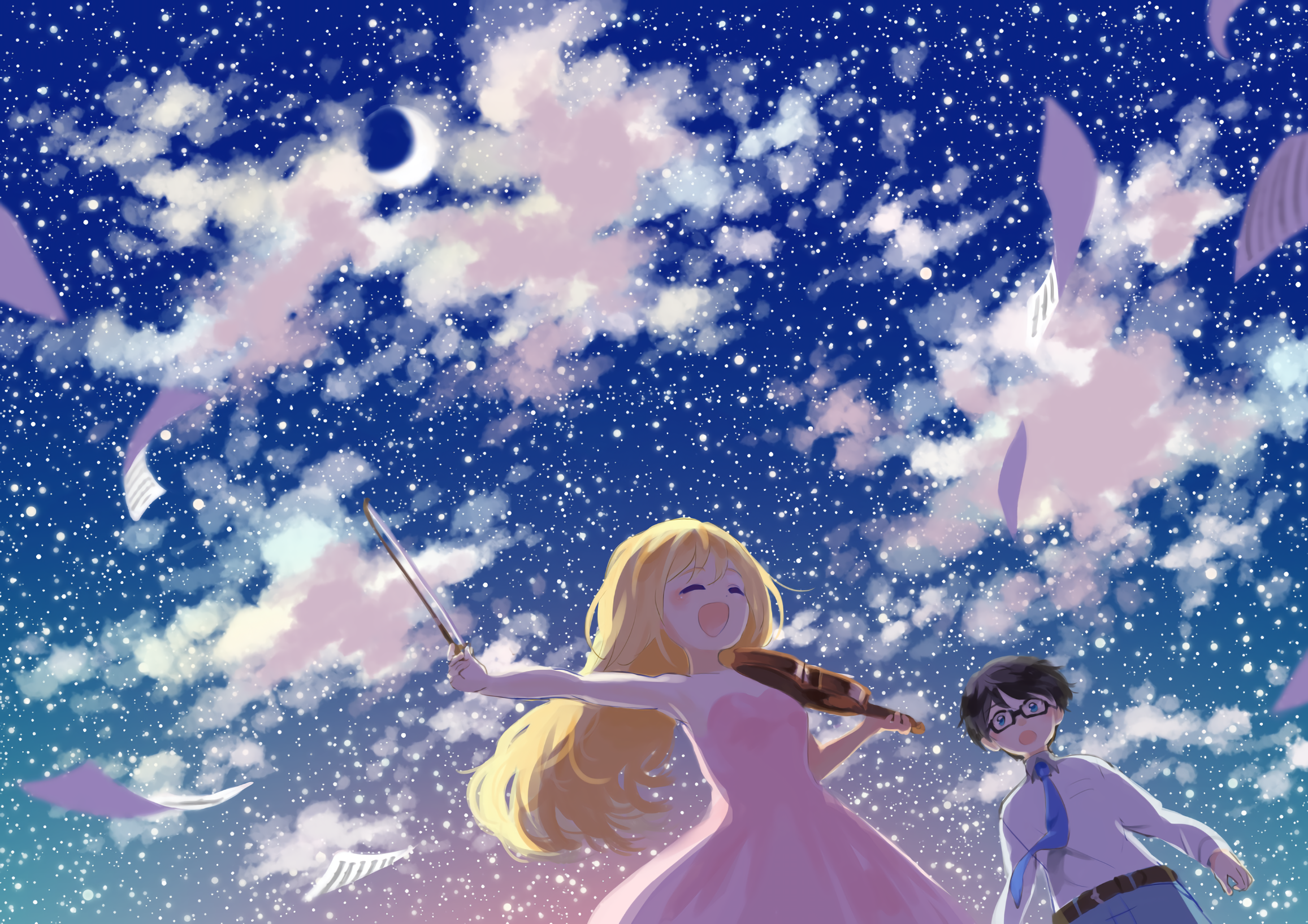 Shigatsu Wa Kimi No Uso HD wallpaper