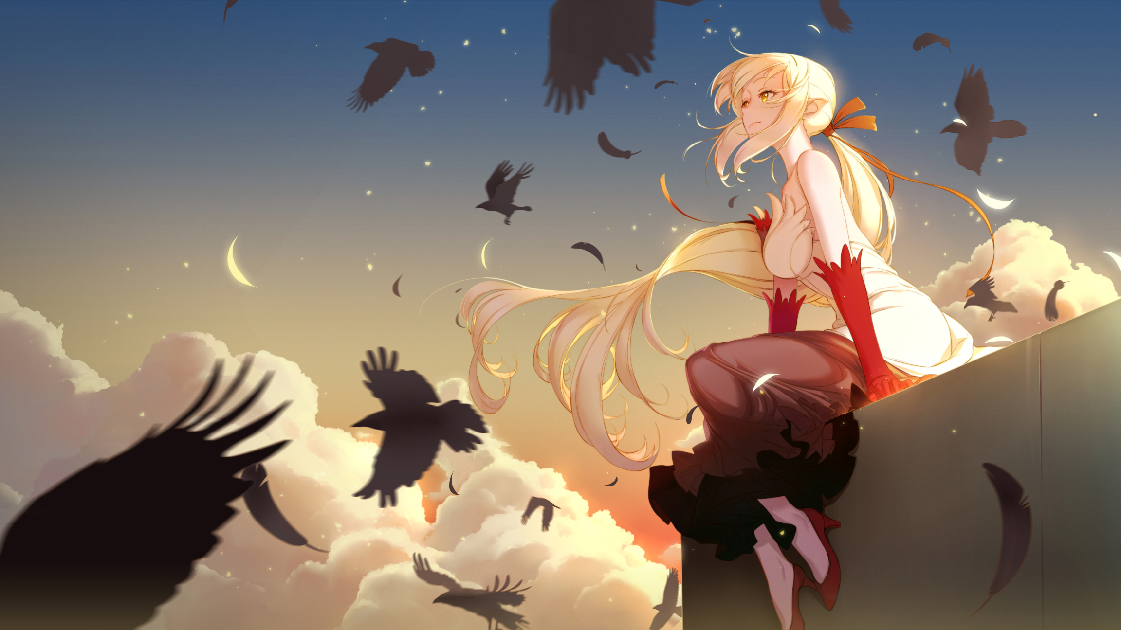 Kiss-shot Acerola-orion Heart-under-blade Shinobu Oshino and