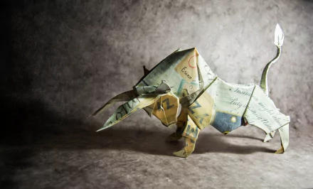 bull man made origami HD Desktop Wallpaper | Background Image