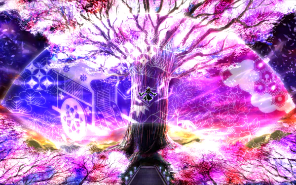 Yuyuko Saigyouji Anime Touhou HD Desktop Wallpaper | Background Image