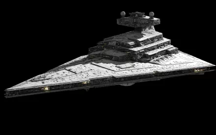 HD desktop wallpaper featuring a Star Wars Star Destroyer in a Sci-Fi setting with a dark background.