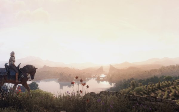 Video Game The Witcher 3: Wild Hunt The Witcher Ciri Sunrise Meadow HD Wallpaper | Background Image
