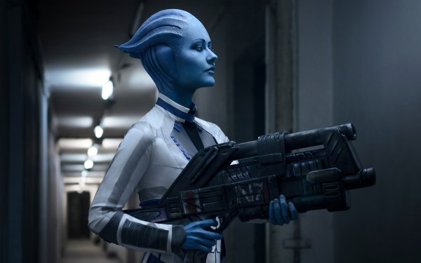 Women Cosplay Mass Effect Liara T'Soni HD Wallpaper | Background Image